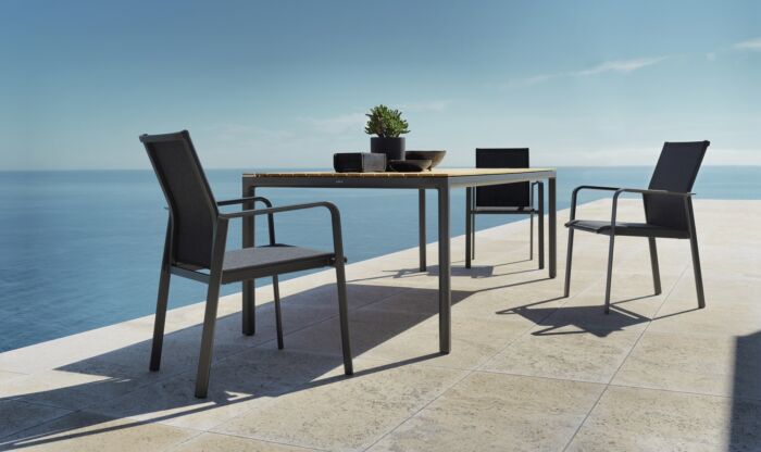 Solpuri BREEZE stapelstoel Anthracite - Afbeelding 2