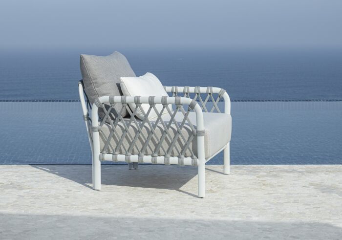 Solpuri CARO lounge stoel white - Afbeelding 3
