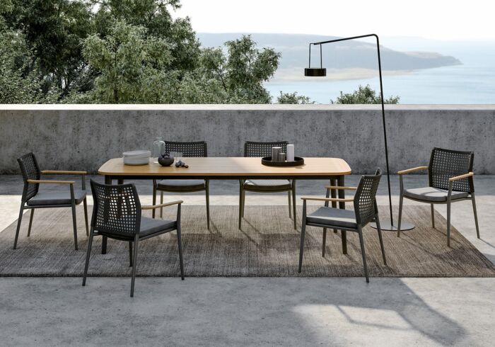 Solpuri CHARLIE tafel 230 x100 cm aluminium Anthracite - Afbeelding 2