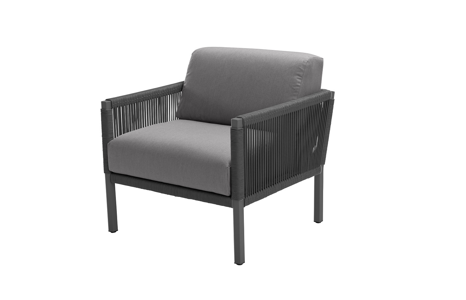 Solpuri Club lounge-stoel antraciet 