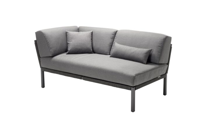 Solpuri Club sofa-rechts antraciet 