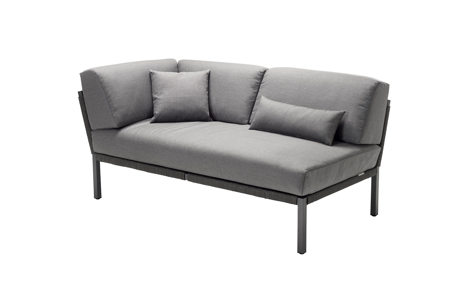 Solpuri Club sofa-rechts antraciet 