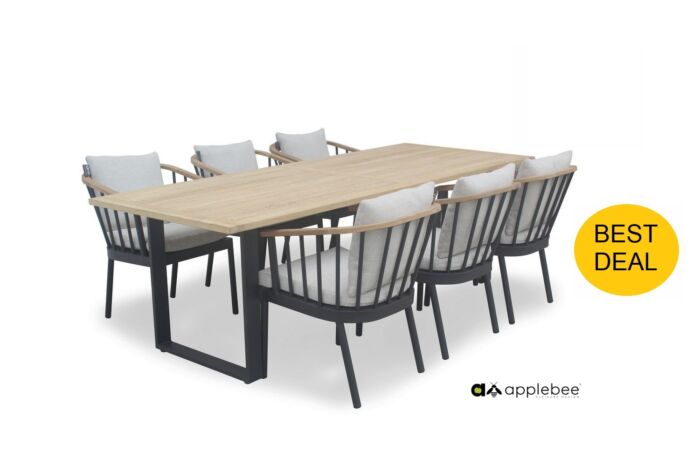 Applebee CONDOR dining set Black