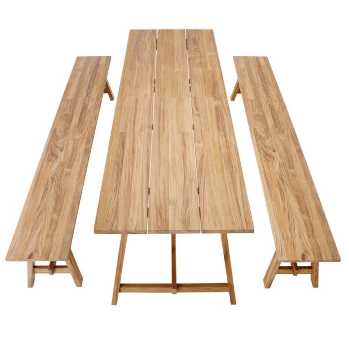 Solpuri COUNTRY bank teak 240x40 cm - Afbeelding 2