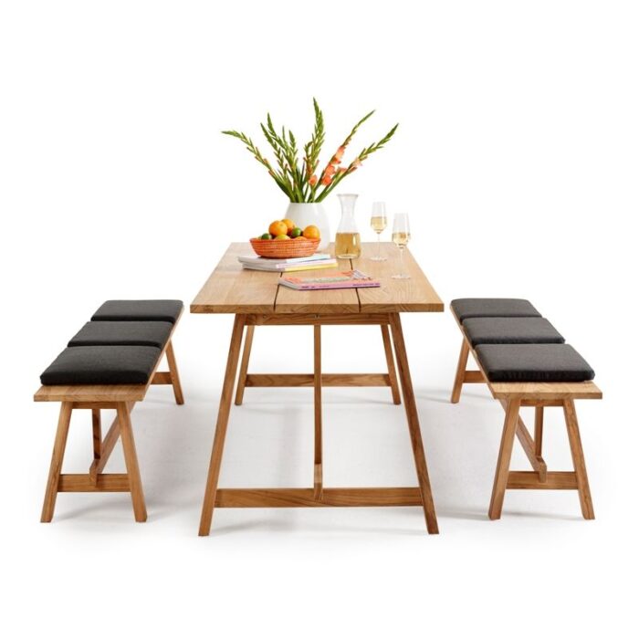 Solpuri COUNTRY bank teak 240x40 cm - Afbeelding 3