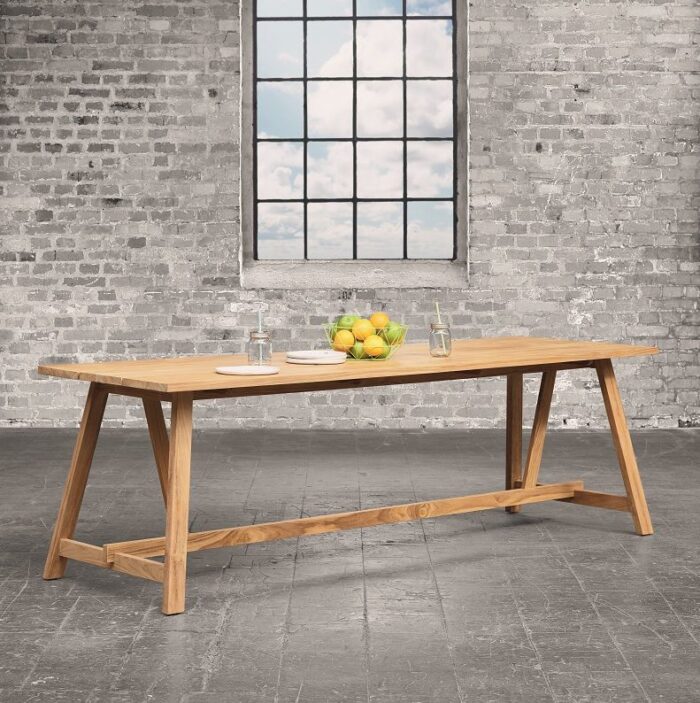 Solpuri Country tafel Teak 240 x 80 cm