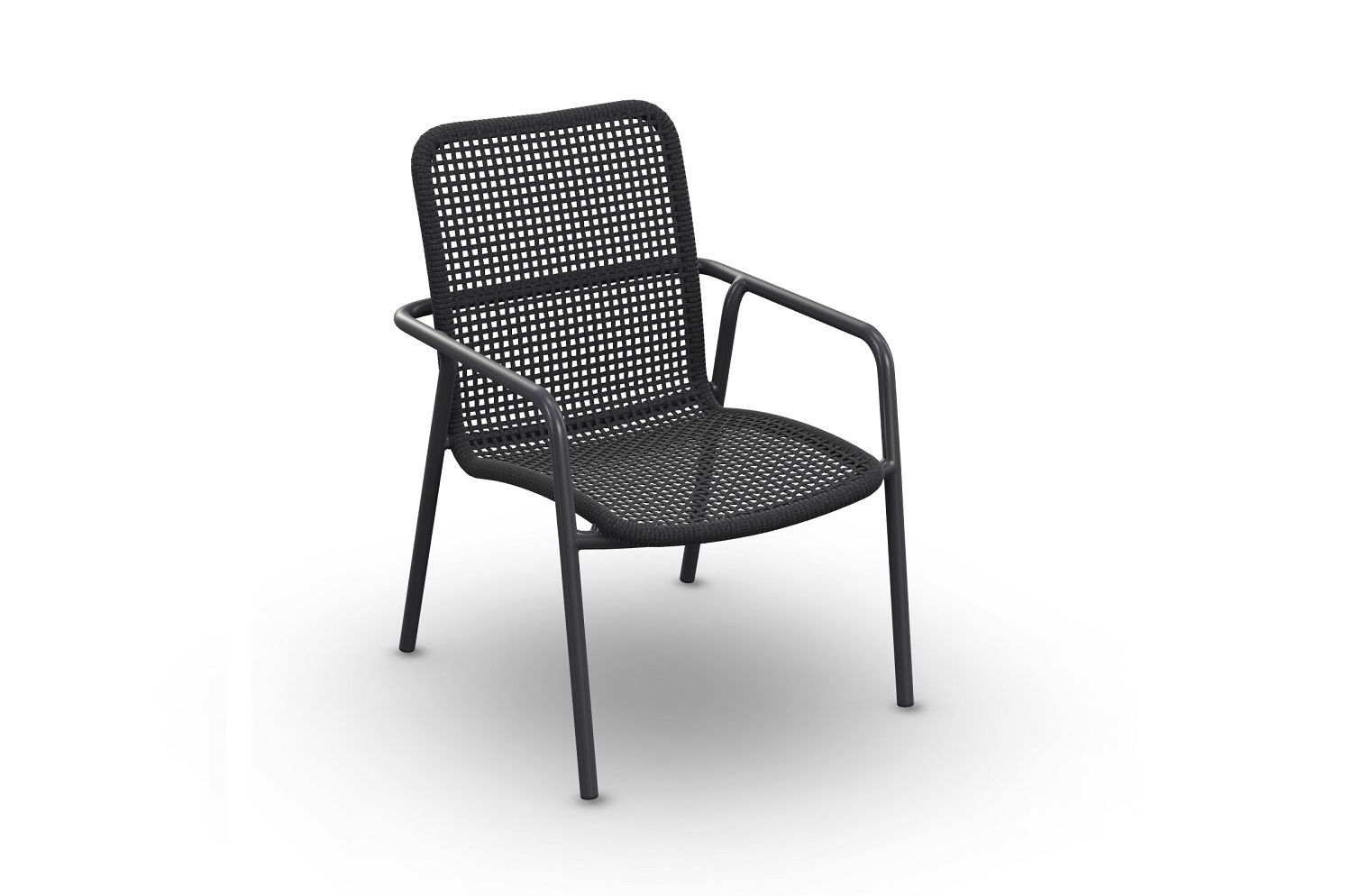 Jati-en-Kebon Durham dining stoel-charcoal