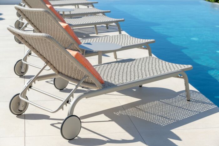 Jati&Kebon DURHAM sunlounger ligbedkussen Sunbrella Natté Sooty (bestelaantal minimaal 2) - Afbeelding 3