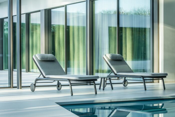 Jati&Kebon DURHAM sunlounger ligbedkussen Sunbrella Natté Sooty (bestelaantal minimaal 2) - Afbeelding 5