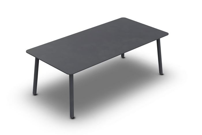 Jati&Kebon DURHAM tafel Charcoal ceramik Graphite Grey