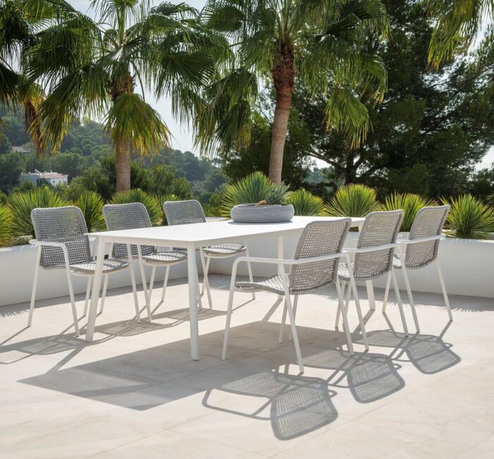 Jati&Kebon DURHAM tafel Charcoal ceramik Graphite Grey - Afbeelding 2