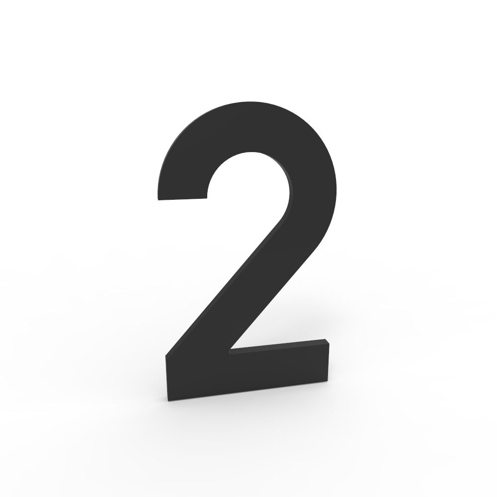 eSafe huisnummer 4 mm zwart 2