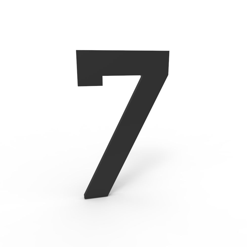 eSafe huisnummer 4 mm zwart 7