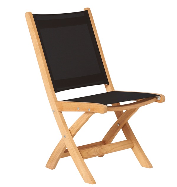Traditional Teak Kate klapstoel black