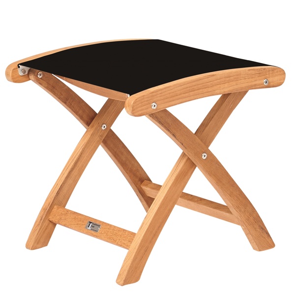 Traditional Teak Kate voetenbank black