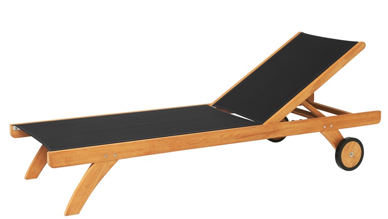 Traditional Teak Kate ligbed black