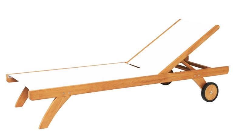 Traditional Teak Kate ligbed white
