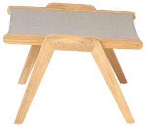 Traditional Teak Kate Lazy voetenbank taupe