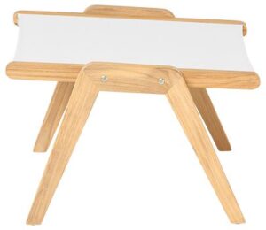 Traditional Teak Kate voetenbank white