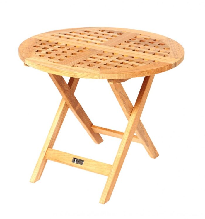 Traditional Teak LILLY bijzettafel rond - Afbeelding 7