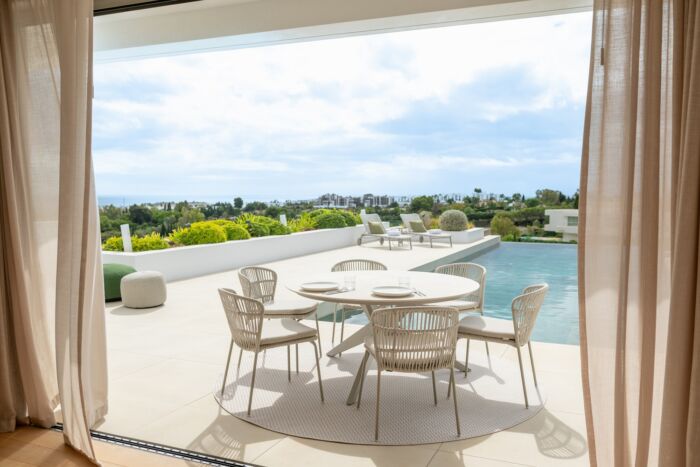 Jati&Kebon LIMA zitkussen dining stoel Sunbrella Lopi Sand - Afbeelding 2