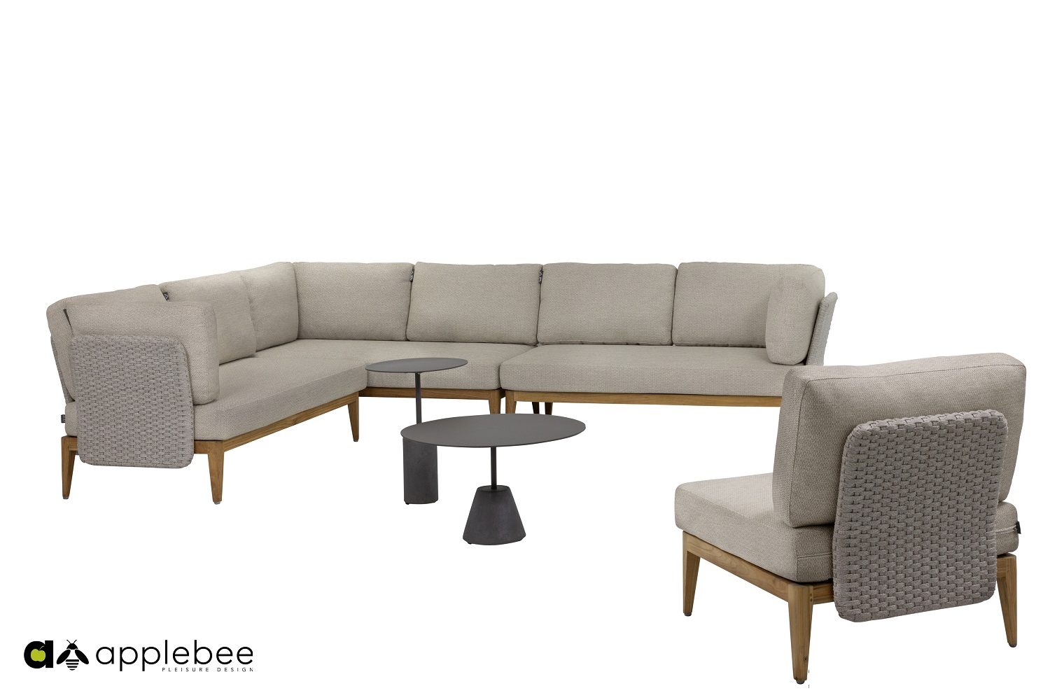 Lisa loungehoek links + stoel