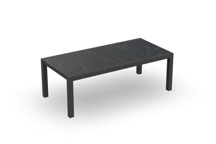 Jati&Kebon LIVORNO uitschuiftafel Charcoal ceramic Graphite Grey - Afbeelding 4