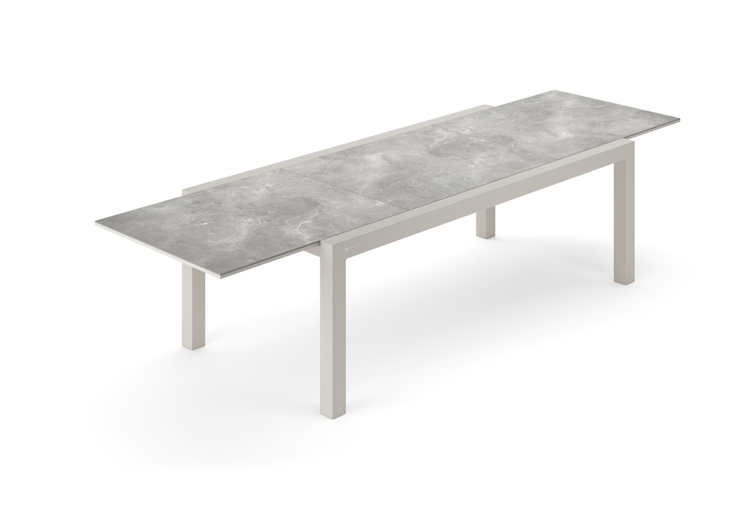 Jati-en-Kebon livorno uitschuiftafel sand-palladium-grey