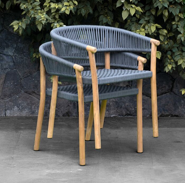 Traditional Teak MARCELLA dining chair - Afbeelding 7