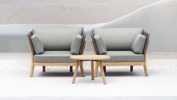 Traditional Teak MARCELLA lounge stoel - Afbeelding 2
