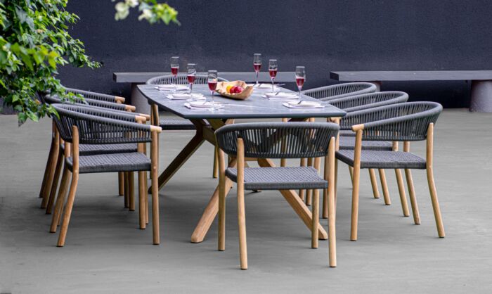 Traditional Teak MARCELLA dining chair - Afbeelding 5