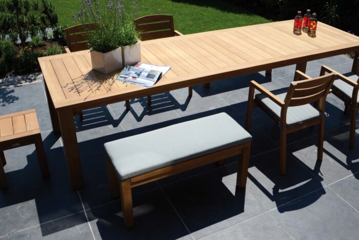 Traditional Teak MAXIMA bankkussen 100 cm voor rugloze bank - Afbeelding 2