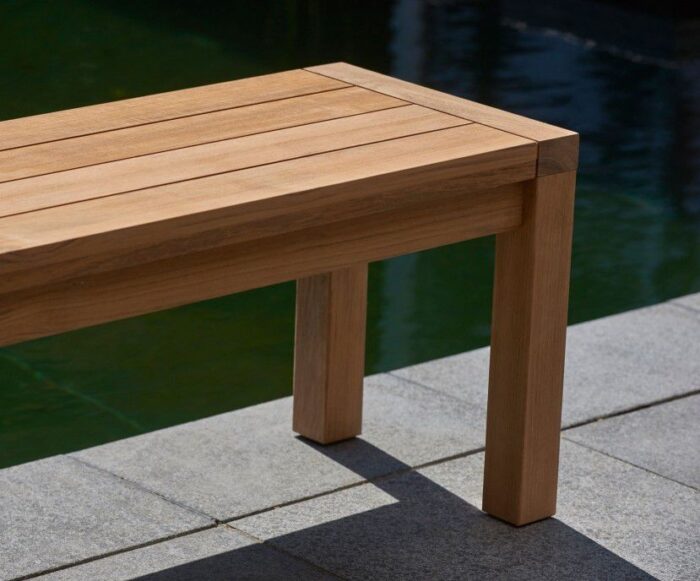 Traditional Teak MAXIMA rugloze bank 180 cm - Afbeelding 8