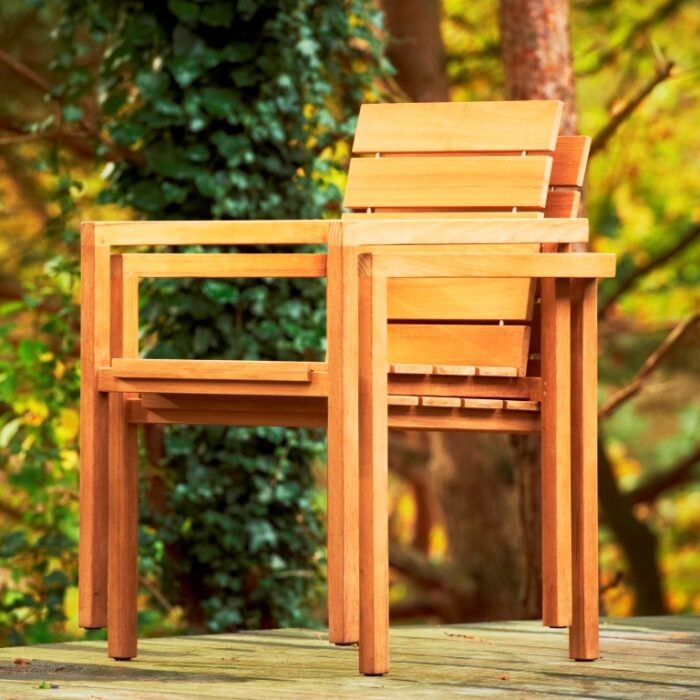 Traditional Teak MAXIMA stapelstoel - Afbeelding 4