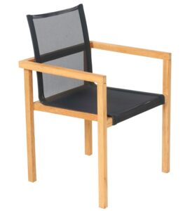 Traditional Teak Noah stapelstoel black