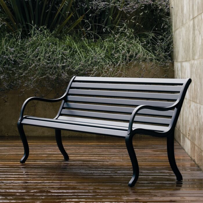 Fast Oasi bank aluminium 127 cm Metallic Grey