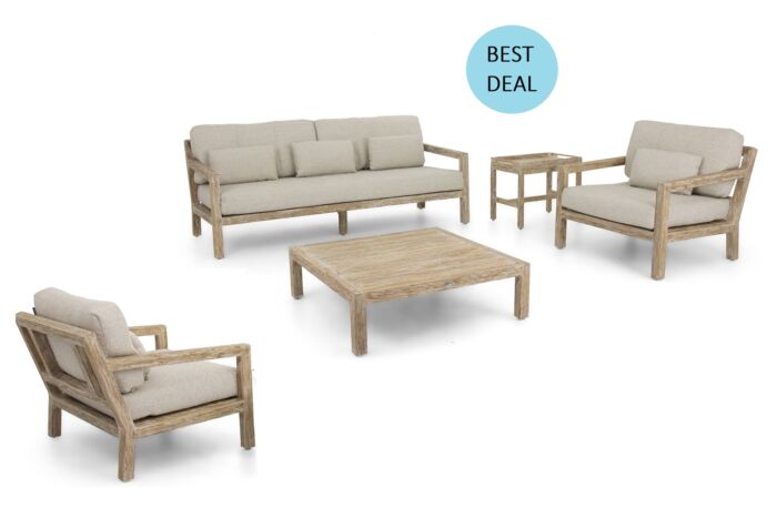Applebee OLIVE loungeset 2 met tafel