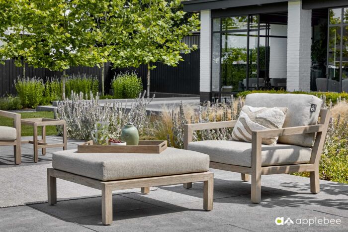 Applebee OLIVE loungeset 1 met hocker - Afbeelding 2