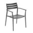Solpuri Pia stoel Anthracite-aluminium-arm