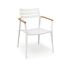 Solpuri Pia stoel White-teak-arm