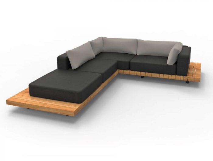 Solpuri PLATEAU L-module hocker met tafel - Afbeelding 9