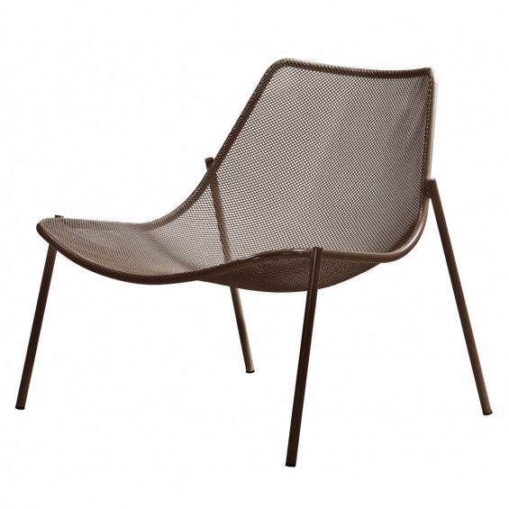 Emu Round lounge stoel Indian Brown
