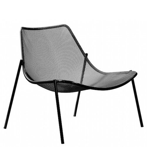 Emu Round lounge stoel Black
