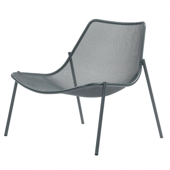 Emu Round lounge stoel Antique Iron