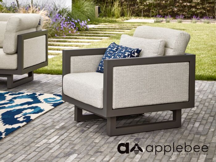 applebee santorini upholstered lounge stoel
