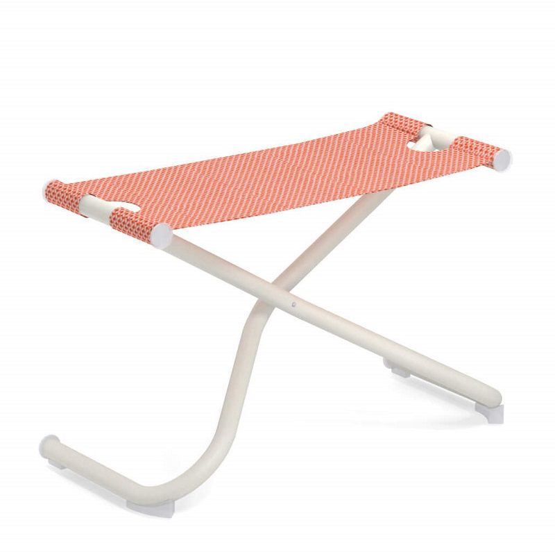 Emu Snooze footstool matt white/ raspberry