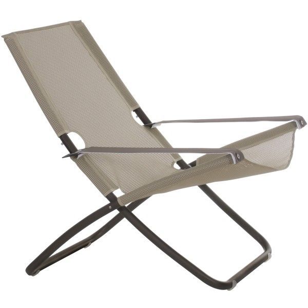 Emu Snooze deckchair indian brown / beige
