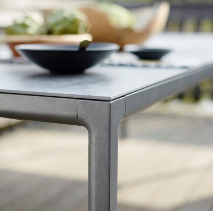 Solpuri Soft tafel Aluminium/Keramiek 100x75 cm Antraciet