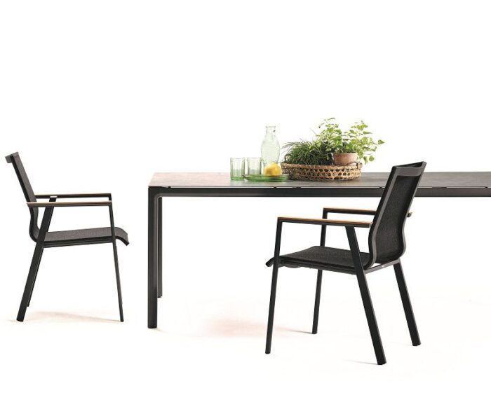 Solpuri Soft tafel Aluminium/Keramiek 160x100 cm Antraciet