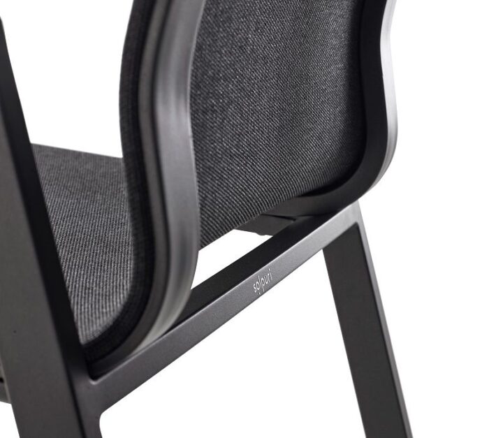 Solpuri SOUL stapelstoel Anthracite aluminium arm - Afbeelding 3